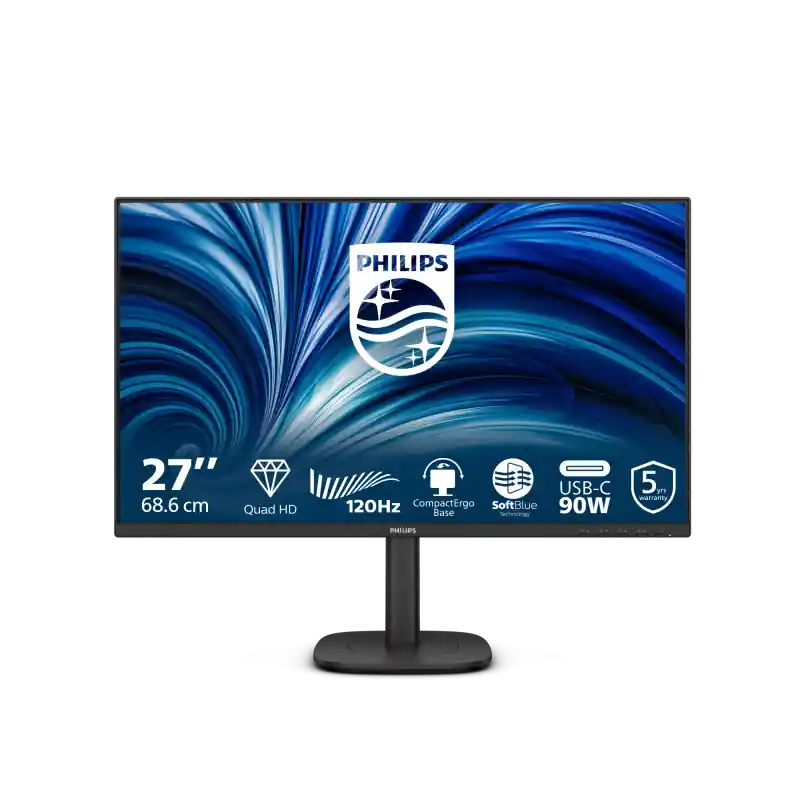 Ofertă Monitor Philips 27" 27B2U3601/00, Diagonal (inch): 27, Diagonal (cm): 68, Aspect ratio: 16:9, Panel: IPS, Resolution: 2560x1440,