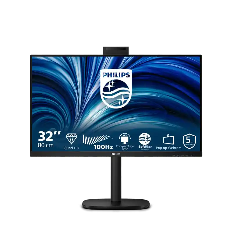 Monitor Philips 31.5" 32B2U3601H/00, Diagonal (inch): 31.5, Diagonal (cm): 80, Aspect ratio: 16:9, Panel: IPS, Resolution: 2560x Preț redus
