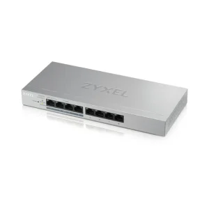 Cel mai vândut SWITCH PoE ZYXEL, "GS1200-8HP"port Gigabit x 8, managed, nerackabil, carcasa metalica, "GS1200-8HPV2-EU010" (include TV 1.75lei)