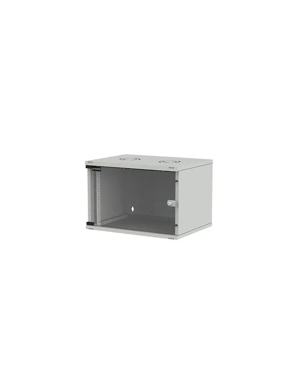 Calitate înaltă Rack 19 9U 540x400, de perete, dezasamblat, usa fata sticla, gri, capacitate 30kg, seria D-SOHO BASIC, DECKRO "DSOB544009UG1"