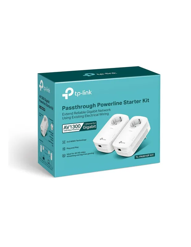 Calitate înaltă TP-Link AV1200 Gigabit Passthrough Powerline Starter Kit, TL-PA8010PKIT, HomePlug AV2, HomePlug AV, IEEE1901, IEEE802.3, IEEE802