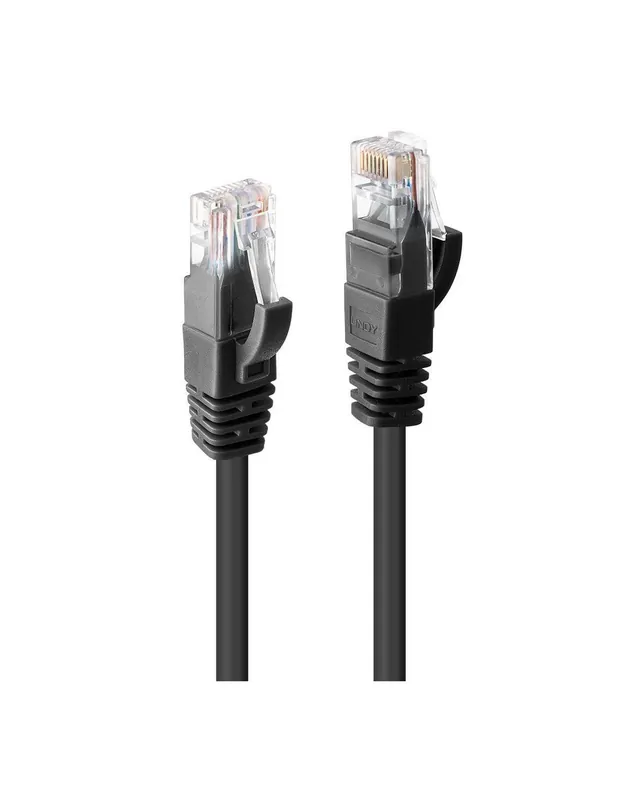 Cablu Lindy 1m Cat.6 U/UTP, Black, "LY-48077" (include TV 0.06 lei) Reducere specială