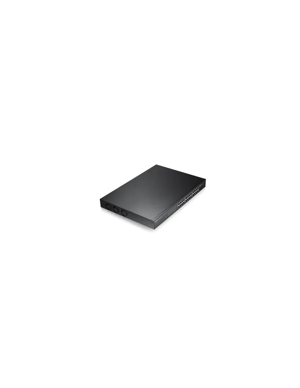 Expediere rapidă SWITCH. PoE ZyXel, port Gigabit x 24, SFP SFP x 2, managed, rackabil, carcasa metalica, "GS190024HPV2-EU0101F" (include TV 1.75l