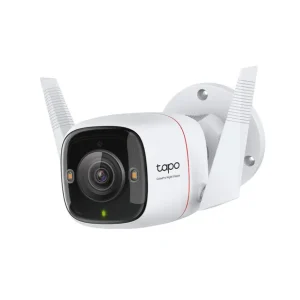 CAMERA IP Exterior TP-LINK , 2K QHD 2560x1440, IP66, dist. IR 30 m, tip lentila fixa 4 mm, 4 Mpx, RJ-45 + wireless, microfon, ca Transport gratuit