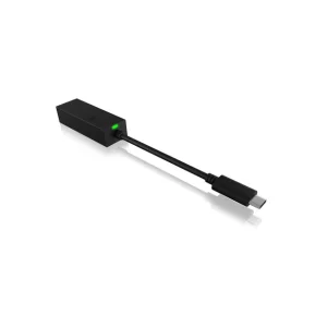 ADAPTOR RETEA Icy Box USB 3.0 Type-C la Interfata Ethernet Gigabit RJ-45, plastic, negru, "IB-LAN100-C3" Doar azi