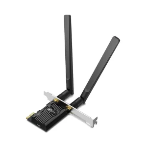 Adaptor retea TP-LINK AX1800, extern wireless 2.4 GHz | 5 GHz, PCI-E port, 1800 Mbps, WI-FI 6 si Bluetooth 5.2, antena externa x Mai ieftin