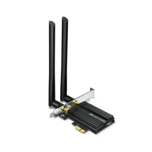 ADAPTOR RETEA TP-LINK AC3000, intern wireless 2.4 GHz | 5 GHz, PCI-E, port, 3000 Mbps, antena externa x 2, "Archer TX50E" Cel mai bun preț