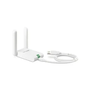 Adaptor wireless TP-Link, N300 HIGH GAIN, USB2.0, 2 antene fixe, Atheros, 2T2R, buton QSS, cablu extensie USB Livrare gratuită