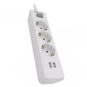 Prelungitor 3 Prize 2m 2 X Usb Philips Calitate înaltă