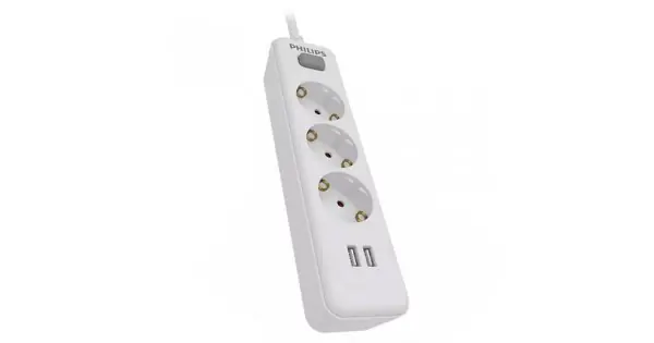 Prelungitor 3 Prize 2m 2 X Usb Philips Calitate înaltă