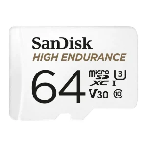 Card MicroSD 64GB, seria HIGH Endurance - SanDisk SDSQQNR-064G-GN6IA Ofertă