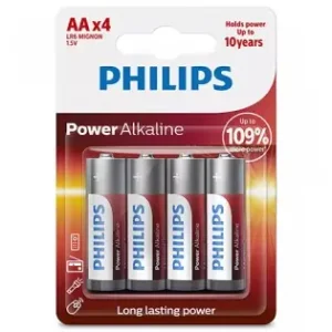 Baterie Power Alkaline Lr6 Aa Blister 4 Buc Philips Retur ușor