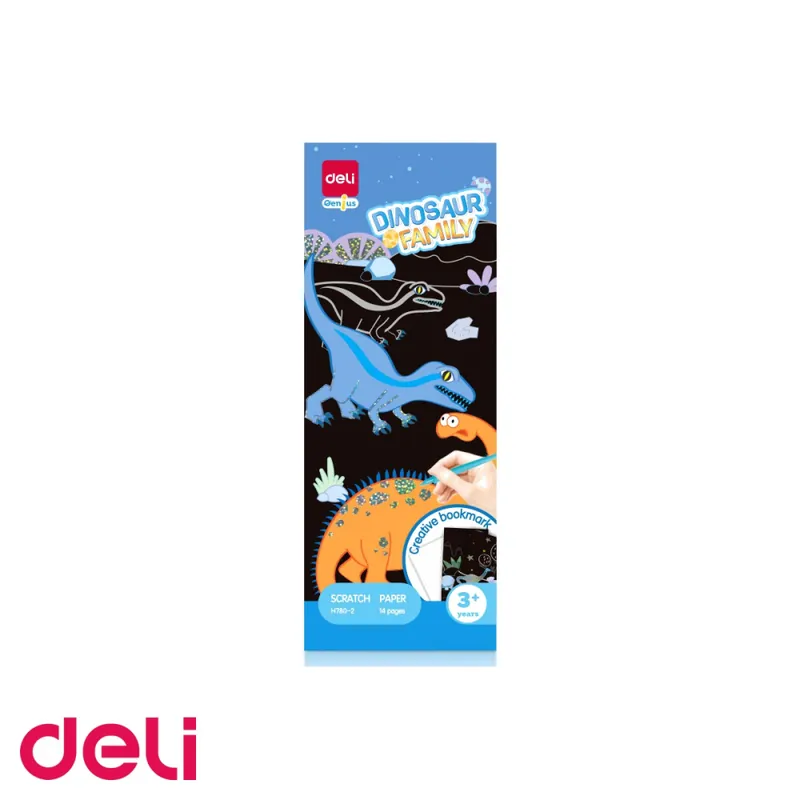 Set 15 semne de carte razuibile Deli, model dinozauri colorati, activitate creativa pentru copii Retur gratuit