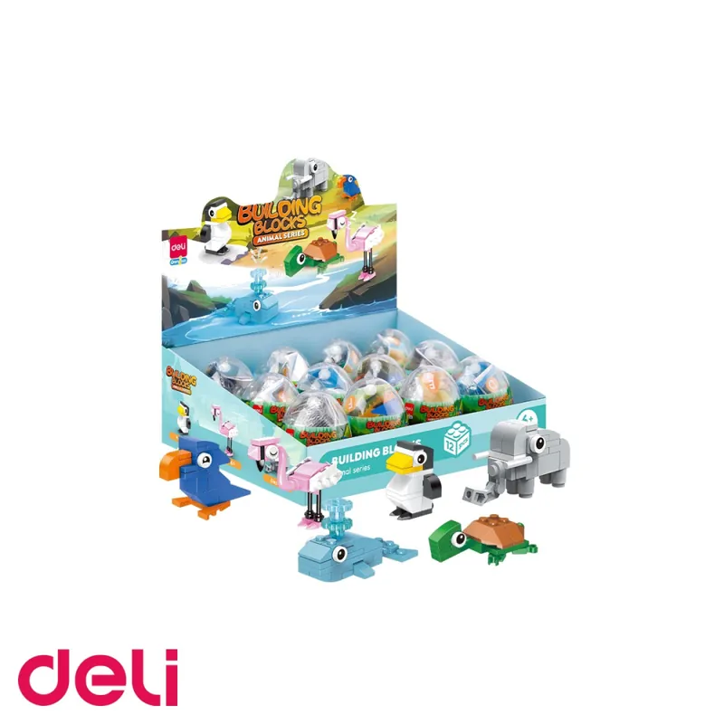 Set blocuri constructii tip Lego Deli, model animale asortate, din plastic, jucarie creativa si educativa pentru copii Livrare gratuită