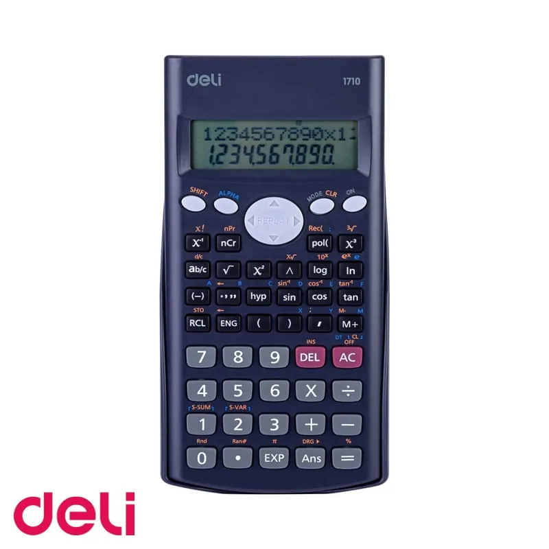 Calculator stiintific Deli, 12 digits, 240 functii, ecran LCD 2 linii, pentru elevi si studenti Cel mai bun preț