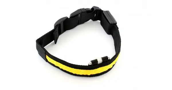 Cumpără acum Zgarda Iluminata Cu Led Pentru Caine Sau Pisica, Culoare Galben, Avx-Ag232B