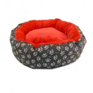 Culcus Moale Cu Perna, Pentru Caine/Pisica, Culoare Roz, Impermeabil, Baza Antiderapanta, 50 Cm Super ofertă