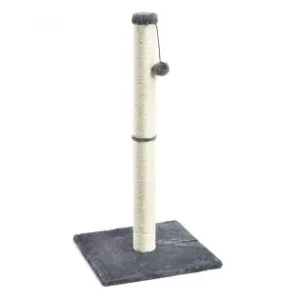 Jucarie Interactiva Pentru Pisici, Model Stalp Cu Ciucur, 100Cm, Culoare Bej Reducere de preț