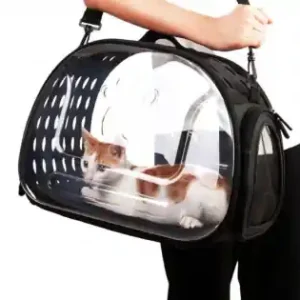 Ofertă exclusivă Geanta De Transport Pentru Caine Sau Pisica Negru - Transparent Ag644L