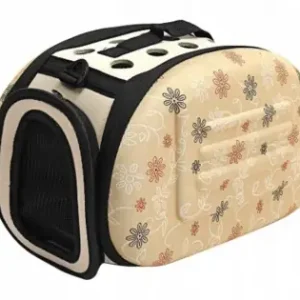 Geanta De Transport Pentru Caine Sau Pisica Culoare Beige Ag644T Noutate