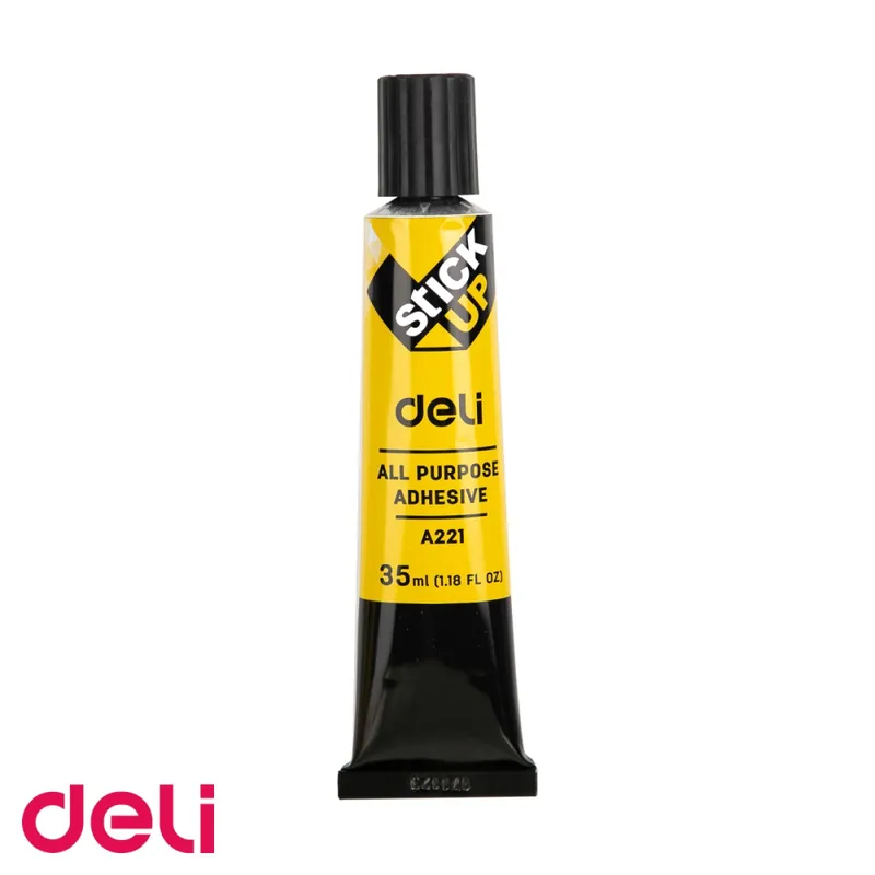 Lipici universal lichid Deli 35ml, rezistent la apa, pentru plastic, metal, sticla si portelan Plată sigură