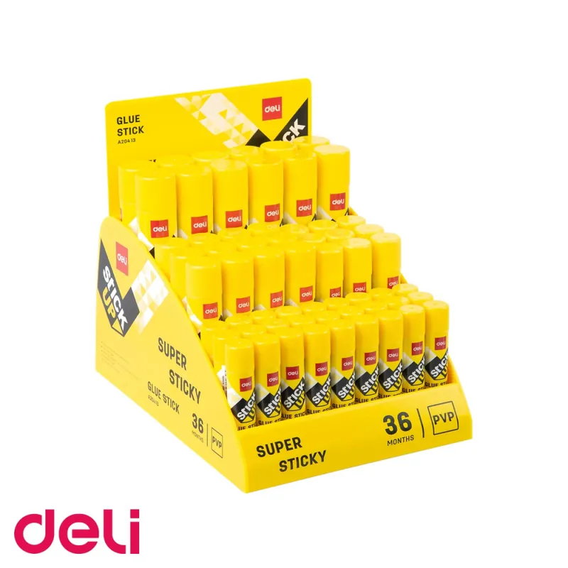 Display 60 bucati lipici stick Deli, adeziv solid pentru birou si scoala Comandă acum