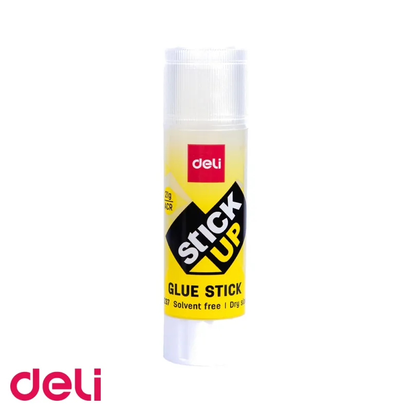 Premium Lipici stick transparent Deli, 21g, uscare rapida, fara acizi, pentru birou si scoala
