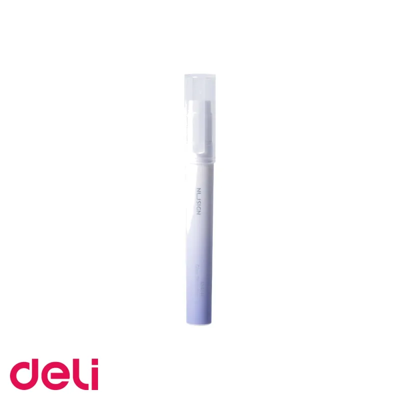 Comandă acum Lipici stick Deli Nusign, 2.2g, violet, uscare rapida 60 secunde, forma creion cu clips, lavabil