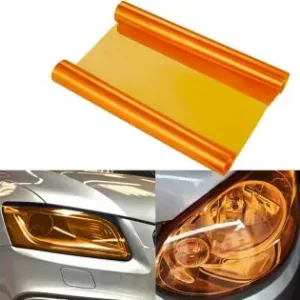 Folie Protectie Faruri / Stopuri Auto - Orange (Pret/M Liniar) - 034 Expediere rapidă