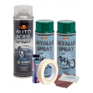 Kit Complet Reparatie Si Vopsire Jante Culoare Verde Metalizat, V2 Retur ușor
