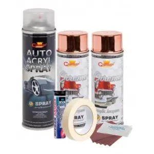Kit Complet Reparatie Si Vopsire Jante Culoare Cupru Metalic, V2 Cumpără online