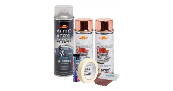 Kit Complet Reparatie Si Vopsire Jante Culoare Cupru Metalic, V2 Cumpără online