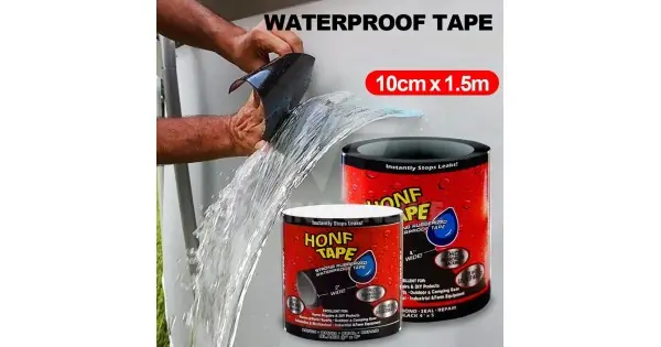 Banda Super Adeziva Tip "Flex Tape" Pentru Repararea Scurgerilor, Rezistenta La Apa, Culoare Neagra, Dimensiune 150 X 10Cm Comandă acum
