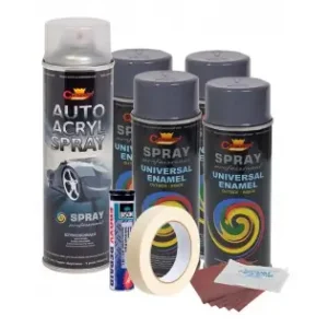 Kit Complet Reparatie Si Vopsire Jante Culoare Gri Inchis, V4 Premium