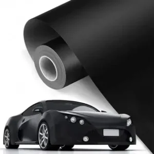 Folie Auto Pentru Colantare Integrala, Termoplastica, Cu Tehnologie "Bubble Free", Culoare Negru, Finisaj Mat, Dimensiune 3,0M X 1,52M Retur gratuit