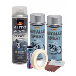 Kit Complet Reparatie Si Vopsire Jante Culoare Argintiu Metalizat, V2 Super ofertă