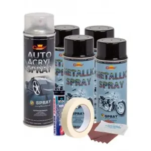 Ofertă limitată Kit Complet Reparatie Si Vopsire Jante Culoare Negru Metalizat, V4
