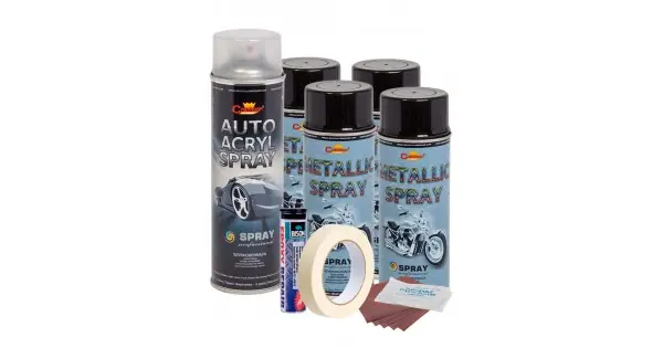 Ofertă limitată Kit Complet Reparatie Si Vopsire Jante Culoare Negru Metalizat, V4