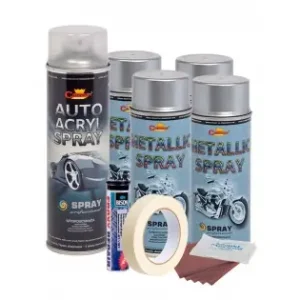 Kit Complet Reparatie Si Vopsire Jante Culoare Argintiu Metalizat, V4 Livrare gratuită