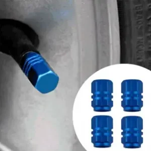Set Capacele Auto Pentru Ventil Hexagon Albastru 4 Buc Cumpărături sigure