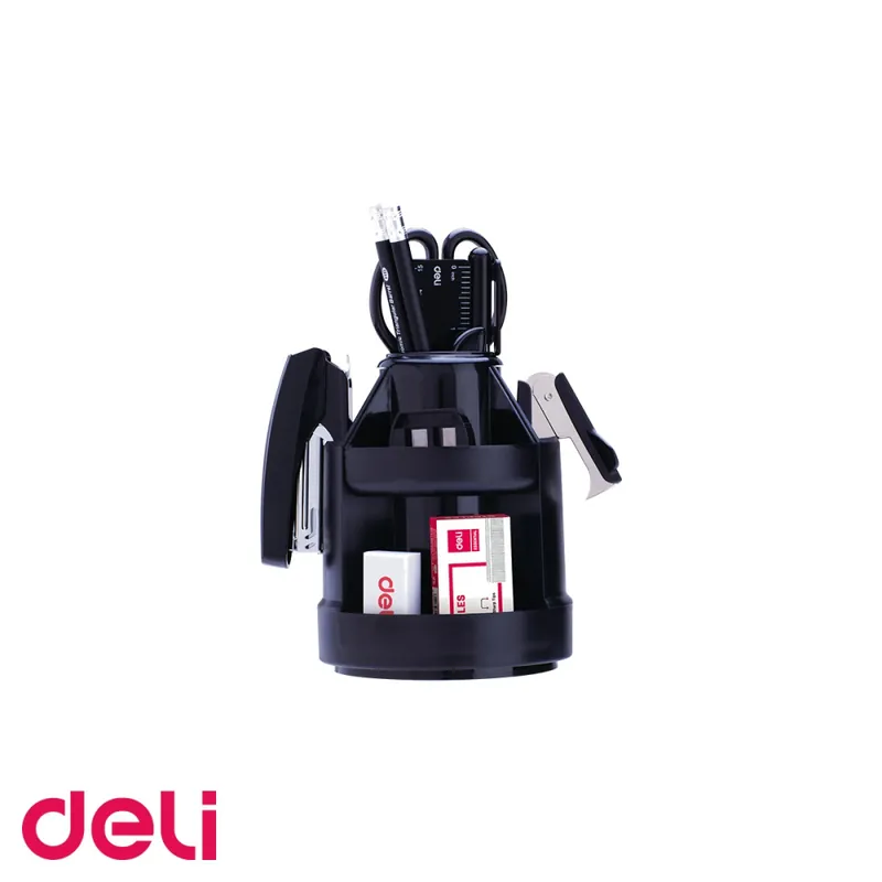 Suport de birou echipat Deli, 5 compartimente cu 14 accesorii incluse, organizare completa a biroului Livrare expres