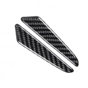Calitate înaltă Set 8 Elemente De Protectie Usa "Imitatie Carbon", Flexibile, Autoadezive, Culoare Neagra