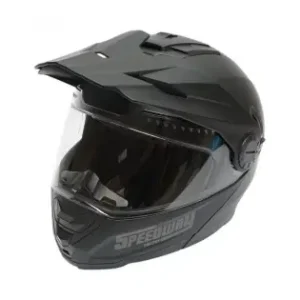 Ofertă limitată Casca Motocross Integrala, Negru Mat Cu Viziera Transparenta Si Ochelari De Soare Marimea Xl, Model Lion
