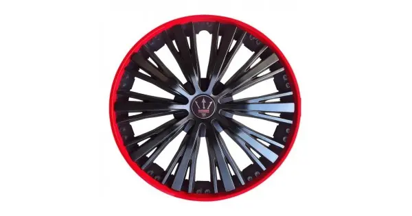 Expediere rapidă Set 4 Capace Roti Velar Pulse Red, Design Sport Cu Accente Rosii, Abs Rezistent, Universal, Pentru Jante R16