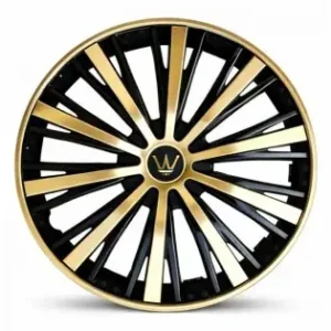 Set 4 Capace Roti Velar Monarch Gold/Black, Design Multi-Spoke Premium, Abs Rezistent, Universal, Pentru Jante R16 Discount