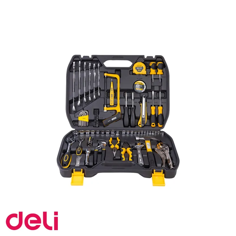 Vezi acum Trusa scule multifunctionala Deli, 79 piese, set complet pentru reparatii si bricolaj acasa