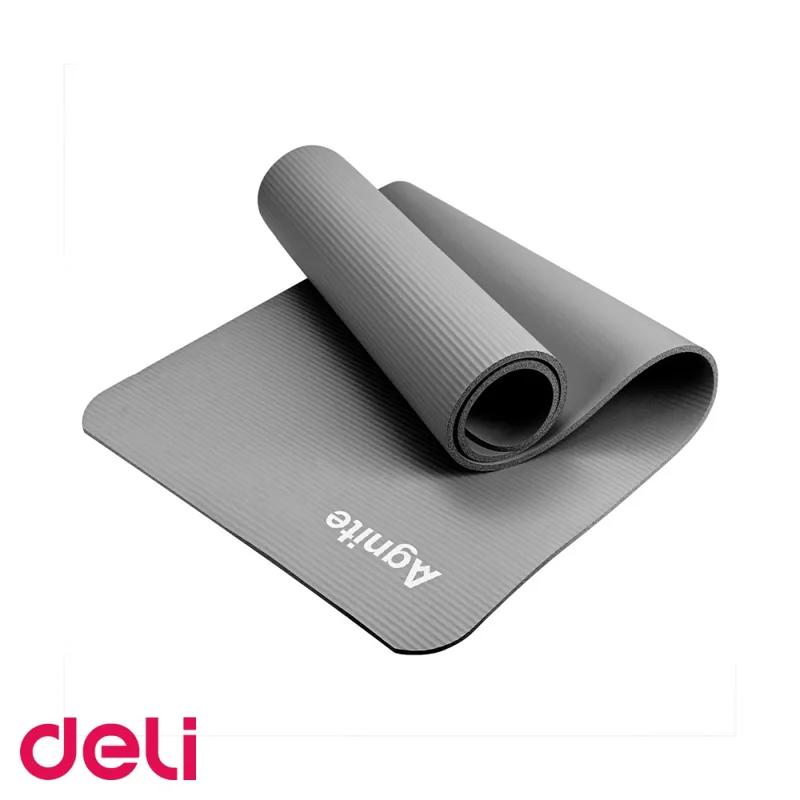 Super ofertă Saltea yoga Deli, material NBR anti-alunecare, cu husa de transport inclusa, pentru antrenament si relaxare