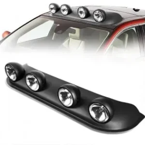 Plată securizată Ansamblu Format Din 4 Proiectoare Cu Led Si Angel Eyes, Montaj Pe Plafon Sau Capota, Alimentare 12V, Lungime 85Cm, Destinat Vehiculelor Off-Road
