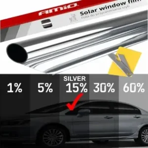 Folie Tip Oglinda Pentru Geamuri Silver 0.5X3M(15%) Transport gratuit