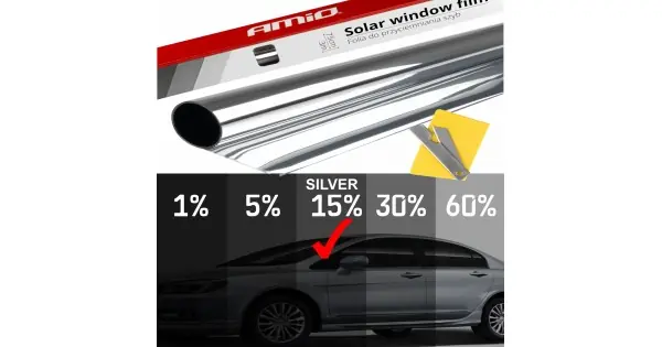 Folie Tip Oglinda Pentru Geamuri Silver 0.5X3M(15%) Transport gratuit